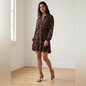 Free People Floral Long Sleeve Dress